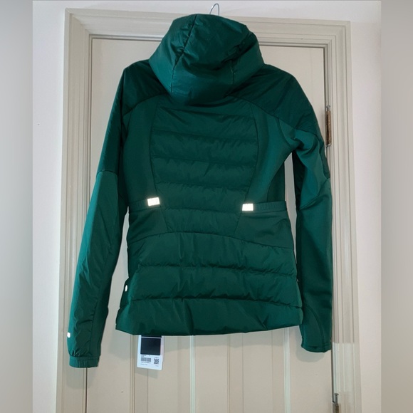 NWT Lululemon down for it all running workout jacket SZ8 Everglade Green-LW4BK0S - Picture 6 of 7